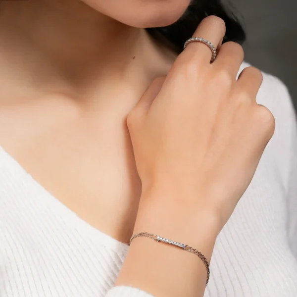 Diamond Bar Bracelet