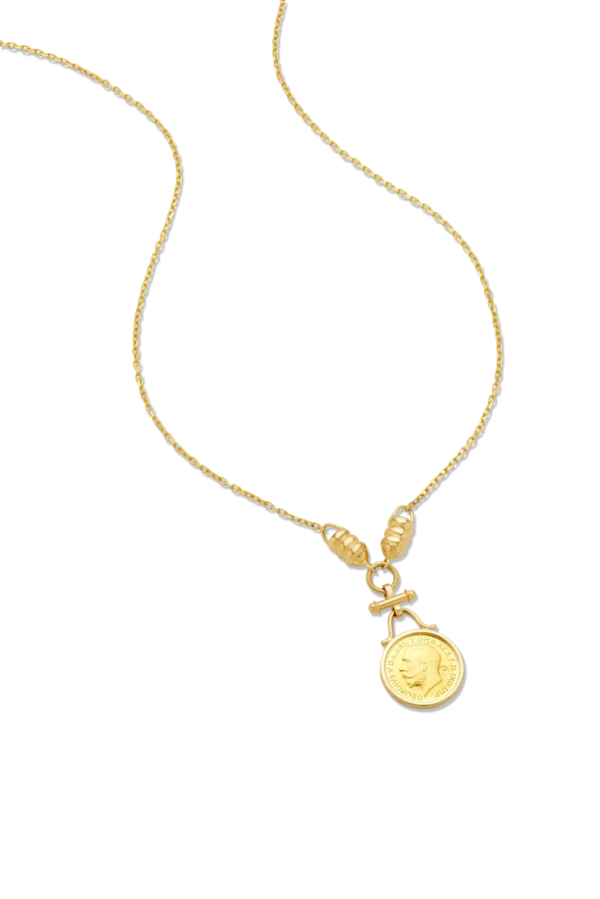 Half Pound Coin Pendant Necklace